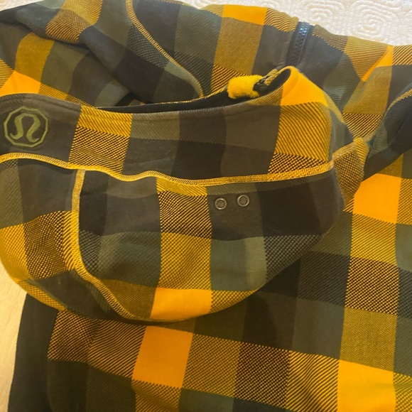 Vintage y2k men’s Lululemon scuba hoodie plaid - Picture 6 of 10